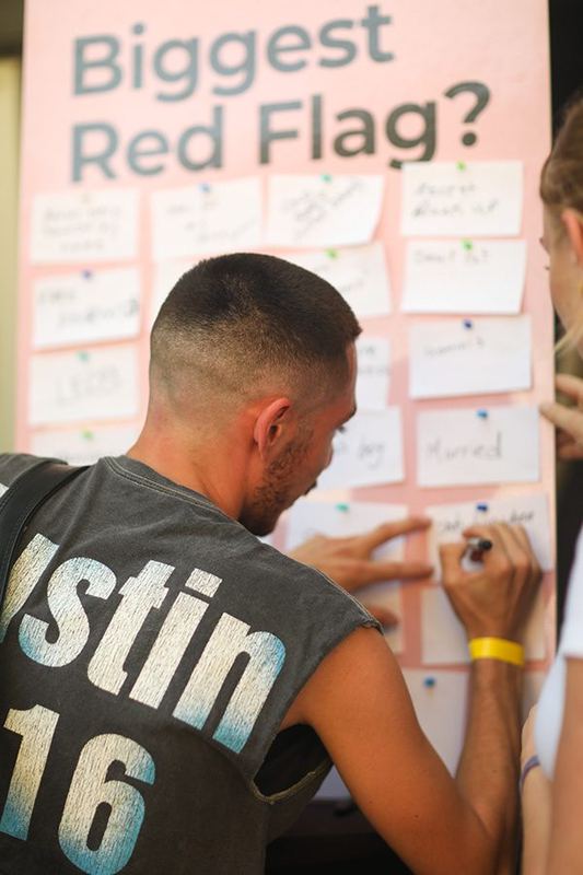 Biggest Red Flag interactive board