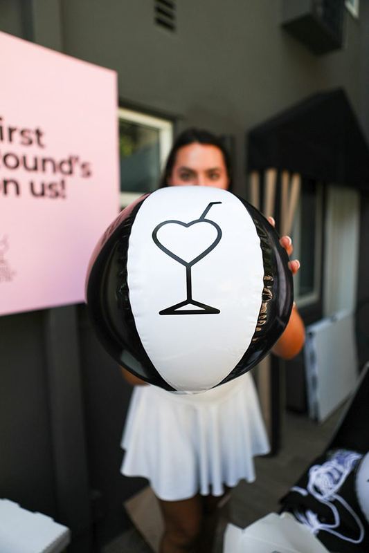 Branded beach ball