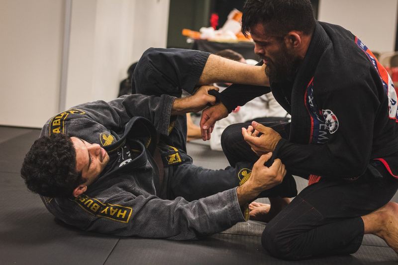 BJJ ground game close-up