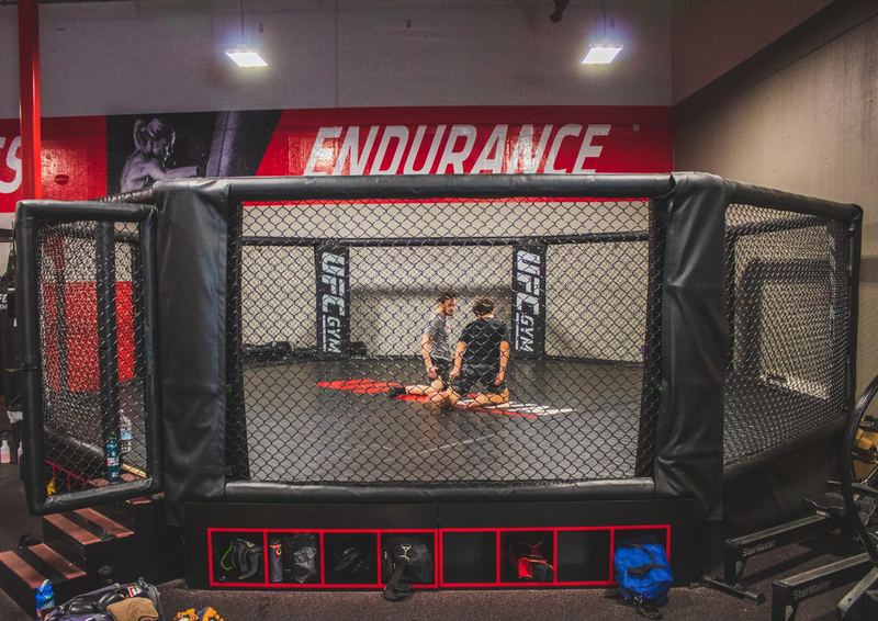 MMA octagon training
