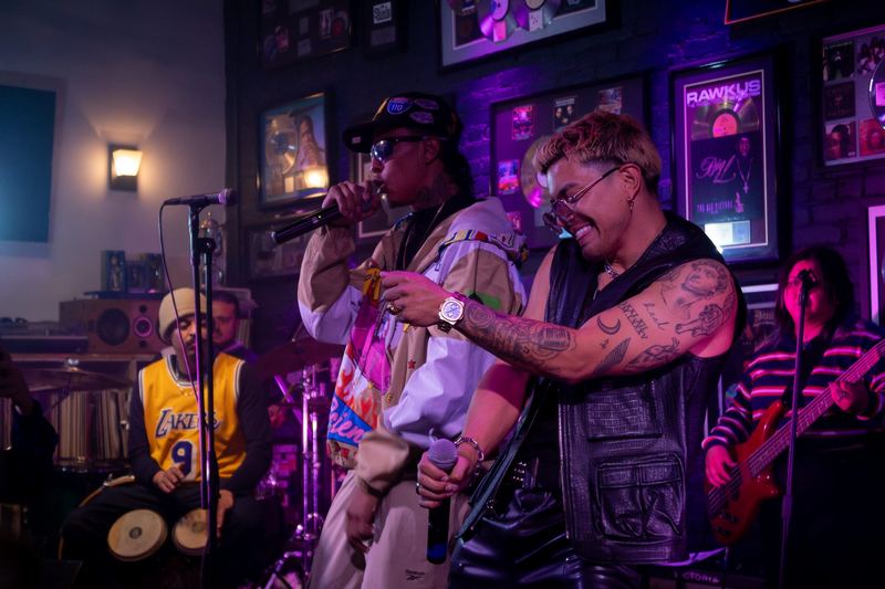 Will Kano with collaborator on stage